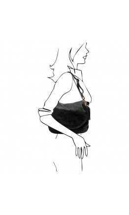 Женская кожаная черная сумка Tuscany Leather TL Bag TL141110 black