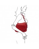 Фотография Женская кожаная красная сумка Tuscany Leather TL Bag TL141110 red