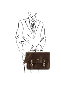 Оригинальный мужской кожаный портфель Tuscany Leather TL141134
