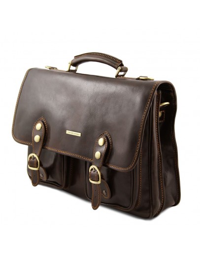 Фотография Оригинальный мужской кожаный портфель Tuscany Leather TL141134
