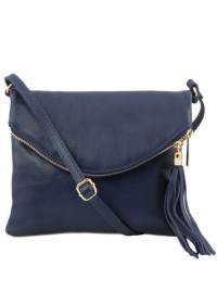Темно-синяя женская сумочка Tuscany Leather Young Bag TL141153 dark blue