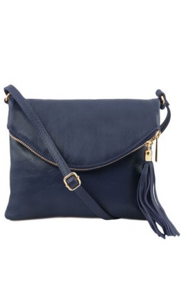 Темно-синяя женская сумочка Tuscany Leather Young Bag TL141153 dark blue