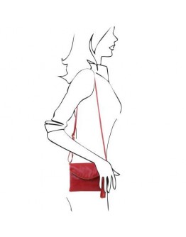 Маленькая женская сумочка Tuscany Leather Young Bag TL141153 red