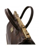 Фотография Кожаная темно-коричневая деловая сумка Tuscany Leather Barcelona TL141185