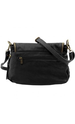 Черная женская кожаная сумка на плечо Tuscany Leather Bag TL141223