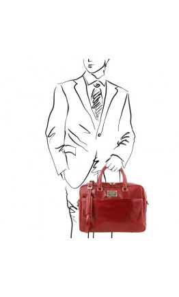 Мужская сумка портфель красного цвета Tuscany Leather TL141241 red