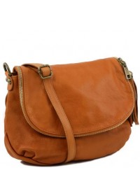 Рыжая женская кожаная сумка Tuscany Leather Bag TL141223 con