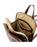 Фотография Оригинальный кожаный фирменный мужской рюкзак Tuscany leather Taipei TL141239