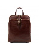 Фотография Оригинальный кожаный фирменный мужской рюкзак Tuscany leather Taipei TL141239
