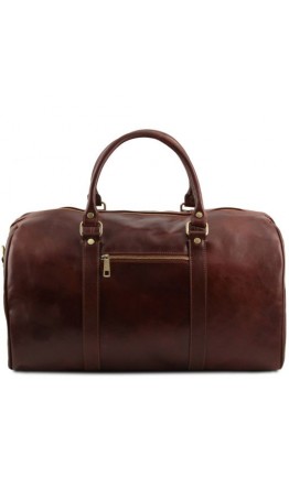 Кожаная коричневая дорожная сумка - даффл Tuscany Leather Voyager TL141247
