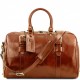 Кожаная дорожная сумка медового цвета Tuscany Leather TL141248 Voyager