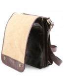Фотография Темно-коричневая вместительная сумка на плечо Tuscany Leather TL141255 brown2b