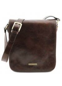 Темно-коричневая вместительная сумка на плечо Tuscany Leather TL141255 brown2b