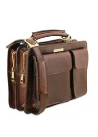 Кожаная коричневая женская сумка Tuscany Leather TL141270