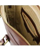 Фотография Коричневая фирменная сумка для ноутбука Tuscany Leather Prato TL141283