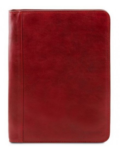 Фотография Красная кожаная папка для документов Tuscany Leather Ottavio TL141294 red