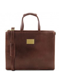 Женский коричневый портфель Tuscany Leather Palermo TL141343