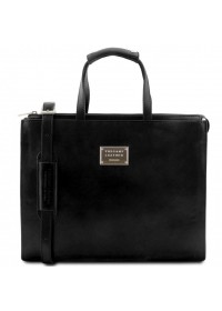 Женский черный портфель Tuscany Leather Palermo TL141343 black