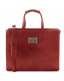 Фотография Женский красный портфель Tuscany Leather Palermo TL141343 red