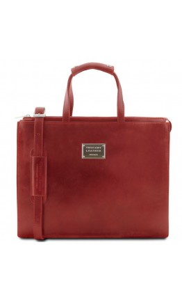 Женский красный портфель Tuscany Leather Palermo TL141343 red