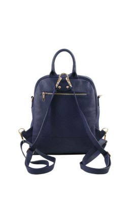 Темно-синий женский фирменный рюкзак Tuscany Leather TL141376 blue