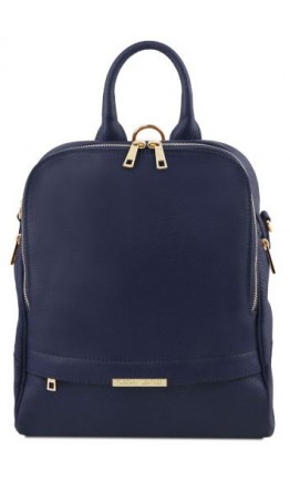 Темно-синий женский фирменный рюкзак Tuscany Leather TL141376 blue