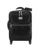 Фотография Дорожная черная сумка на колесах TL VOYAGER Tuscany Leather TL141390