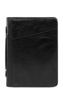 Черная кожаная папка для документов Tuscany Leather CLAUDIO TL141404 black