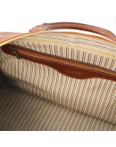 Фотография Дорожная кожаная сумка небольшого размера Tuscany Leather Voyager TL141405 honey