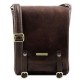 Темно - коричневая мужская кожаная сумка на плечо Tuscany Leather TL141406 bbrown