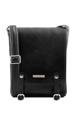 Черная мужская кожаная сумка на плечо Tuscany Leather TL141406 black