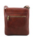 Фотография Темно-коричневая мужская сумка на плечо Tuscany Leather TL141408 brownb
