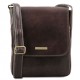 Темно-коричневая мужская сумка на плечо Tuscany Leather TL141408 brownb