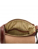 Фотография Темно-коричневая мужская сумка на плечо Tuscany Leather TL141408 brownb