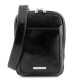 Мужская фирменная черная сумка кроссбоди Tuscany Leather TL141914 black