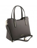 Фотография Женская кожаная фирменная черная сумка Tuscany Leather Olimpia TL141412 black