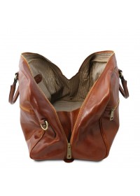 Дорожная кожаная сумка Tuscany Leather Voyager TL141422 brown