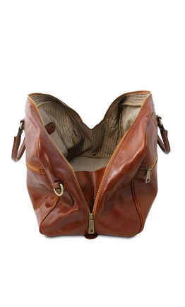Дорожная кожаная сумка Tuscany Leather Voyager TL141422 brown