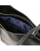 Фотография Черная кожаная женская сумка Tuscany Leather Party TL141455 black