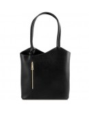 Фотография Черная кожаная женская сумка Tuscany Leather Party TL141455 black