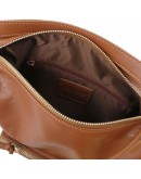 Фотография Кожаная фирменная женская сумка - рюкзак Tuscany Leather TL141535 coniac