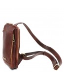 Фотография Коричневый фирменный мужской слинг Tuscany Leather Martin TL141536 brown