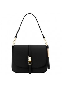 Кожаная женская сумка на плечо и в руку Tuscany Leather TL141598 Nausica black