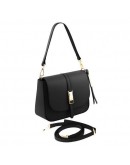 Фотография Кожаная женская сумка на плечо и в руку Tuscany Leather TL141598 Nausica black