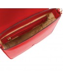 Фотография Женская кожаная фирменная красная сумка Tuscany Leather TL141598 Nausica red