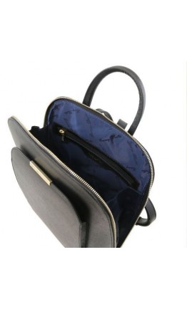 Черный женский кожаный рюкзак Tuscany Leather Olimpia TL141631