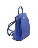 Фотография Синий женский кожаный рюкзак Tuscany Leather Olimpia TL141631 blue