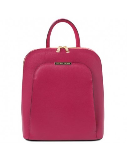 Фотография Пурпурный рюкзак из сафьяновой кожи Tuscany Leather Olimpia TL141631 fuks