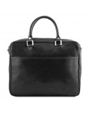 Фотография Кожаная черная сумка-портфель для ноутбука Tuscany Leather TL141660
