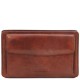 Коричневая кожаная мужская борсетка - клатч DENIS Tuscany Leather TL141445 brown